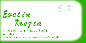 evelin krszta business card